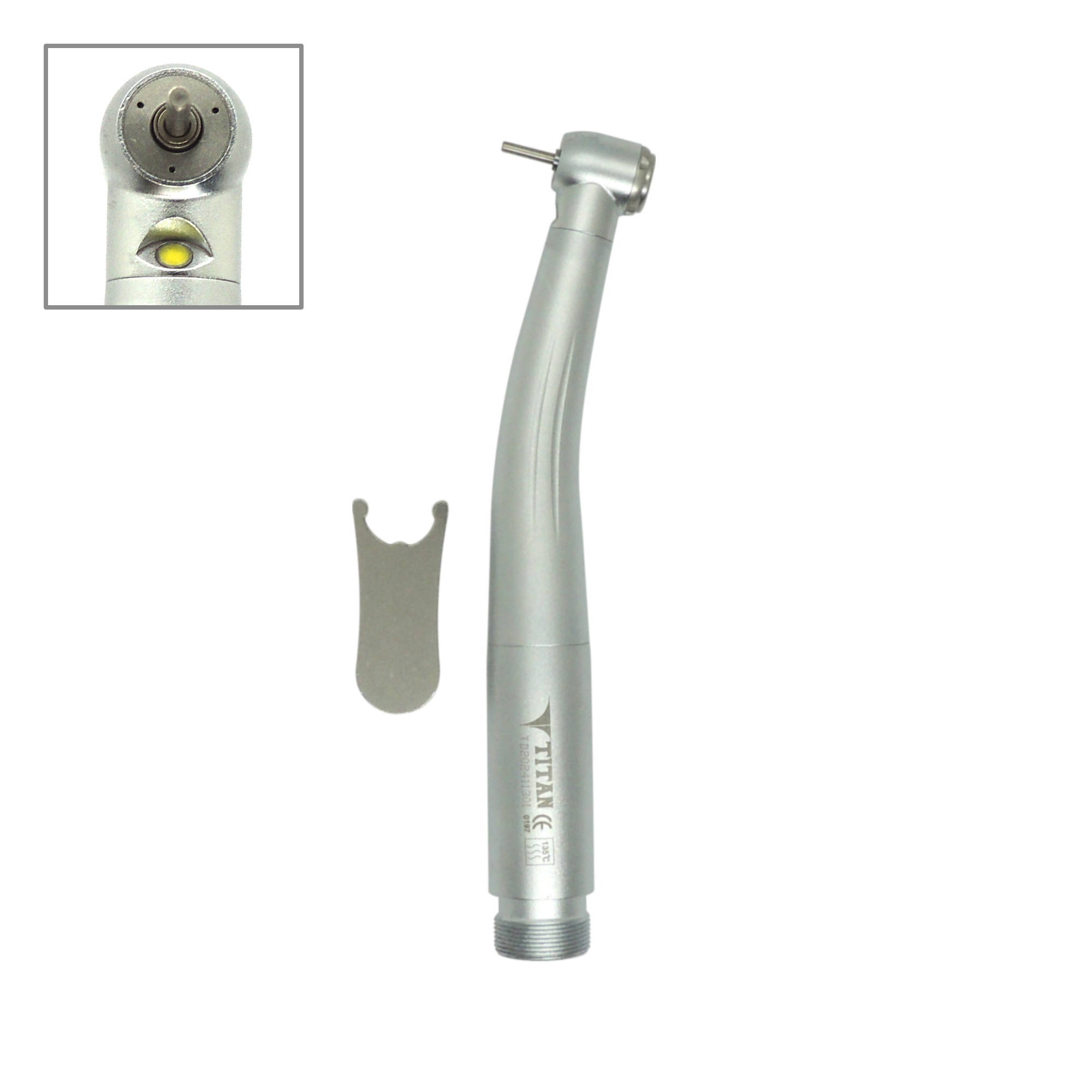 Pluma de alta rotación con LED (plata)