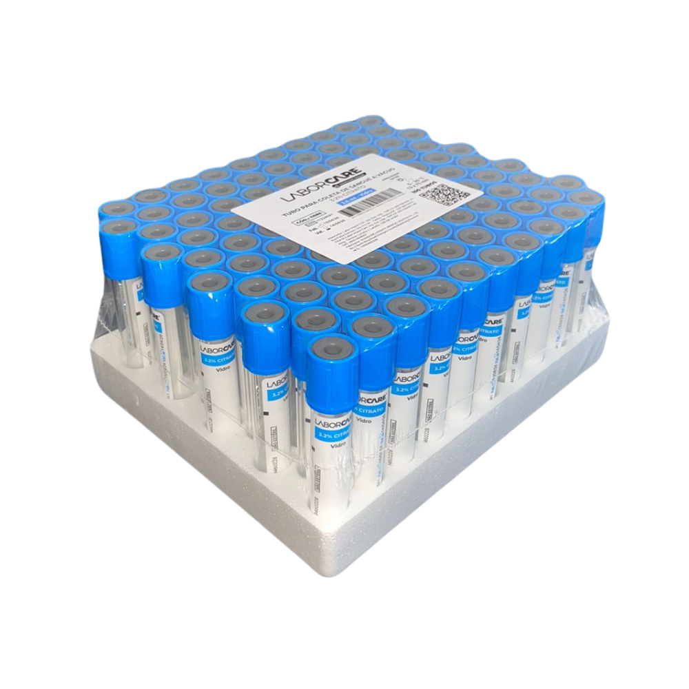 Tubos para extracción de sangre por vacío citrato al 3,2%  (3,6 ml) (100 unidades)