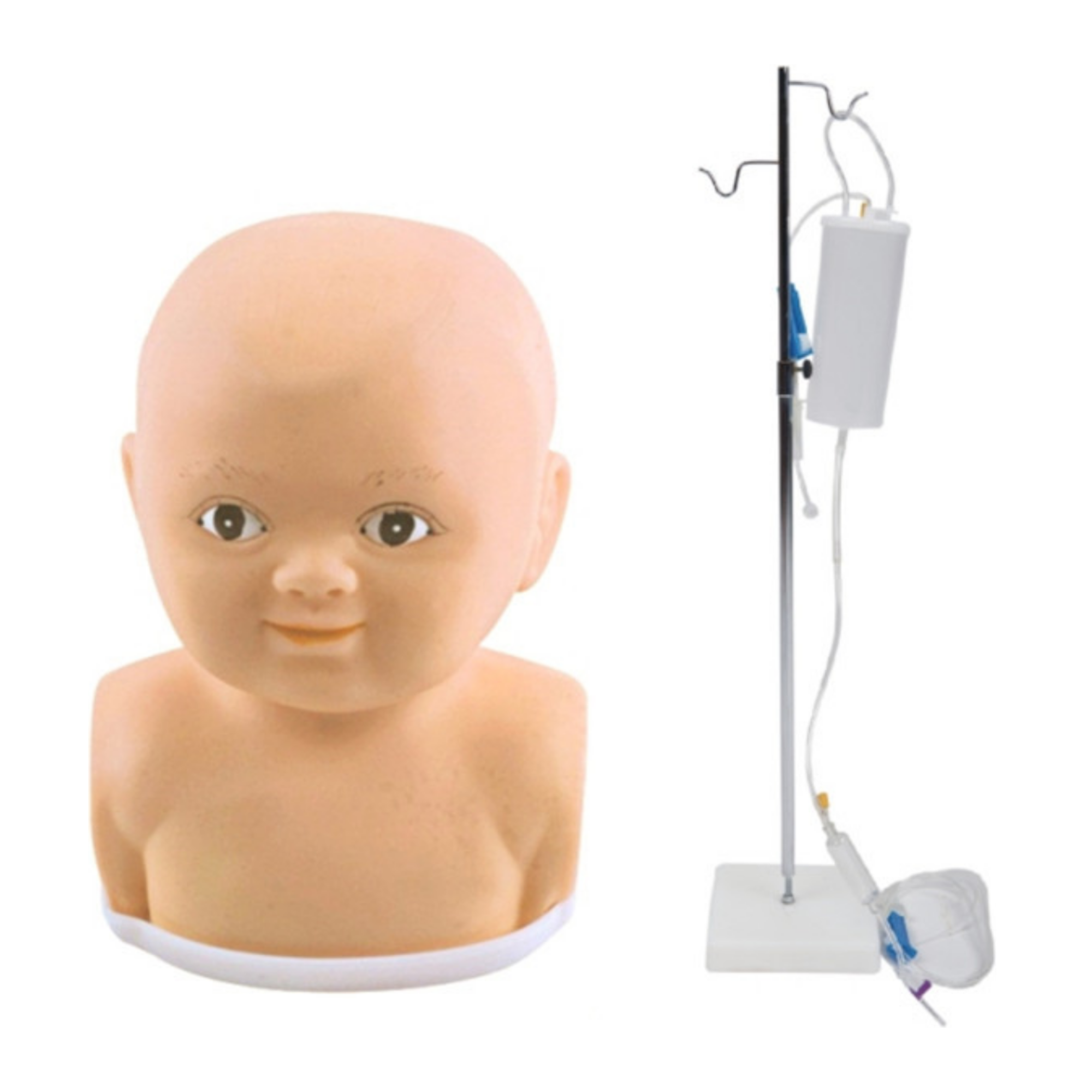 Modelo para entrenamiento de venopunción del cuero cabelludo de niño QH G2