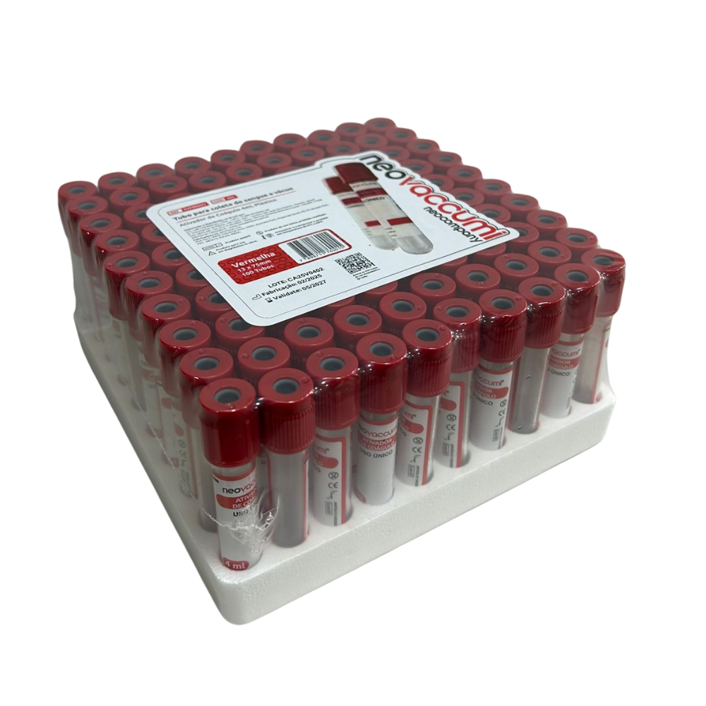 Tubos para extracción de sangre por vacío (4 ml) (100 unidades)